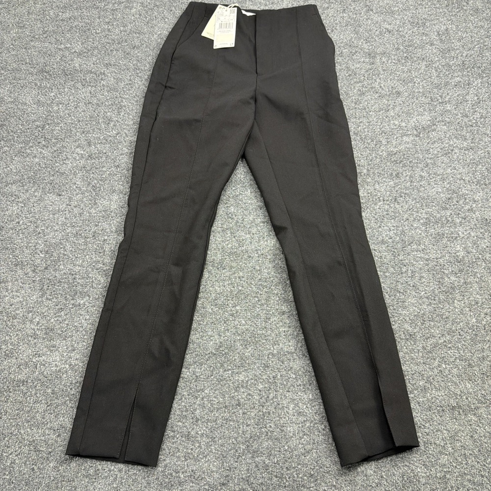 MNG by Mango Women Size 1 Black Mid Rise ‎ Dress Pants Pantalon 312 Nora NWT